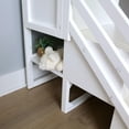 thumbnail image 6 of Max & Lily Solid Wood Twin over Twin Low Bunk Bed for Kids with Staircase, White, 6 of 14