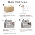 thumbnail image 6 of AILEEKISS Toddler Sofa Chair, 2-in-1 Foldable Baby Couch Flip Open Sofa Bed for Playroom, Grey, 6 of 10