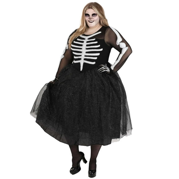Women's Skeleton Beauty Plus Size Costume