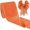 Orange, variant on Vorkoi Burlap Wired Ribbon, 2.5 Inch Faux Burlap Ribbons, Orange Burlap Ribbon for Christmas, Home Decor, Gift Wrapping, Tree Topper Bow, Wreath, Outdoor Decorations, DIY Crafts