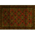 thumbnail image 1 of Ahgly Company Indoor Rectangle Southwestern Yellow Country Area Rugs, 2' x 5', 1 of 4