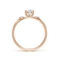 thumbnail image 2 of ANGARA Lab Grown Nature Inspired Diamond Engagement Ring for Women in 14K Rose Gold (Size-7x5mm| Color-F-G| Clarity-VS) | April Birthstone, Anniversary Jewelry Gift for Women | Lab-Grown Diamond Ring, 2 of 8