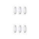 thumbnail image 4 of Moyic Manijas de puerta a prueba de herrumbre de 3 piezas para armario de cajones - Materiales Tiradores de gabinetes de muebles Tiradores blanco marfil 2Conjunto, 4 of 6