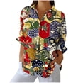 thumbnail image 2 of Karight Womens Button Down Shirt Long Sleeve Blouse, 2 of 5