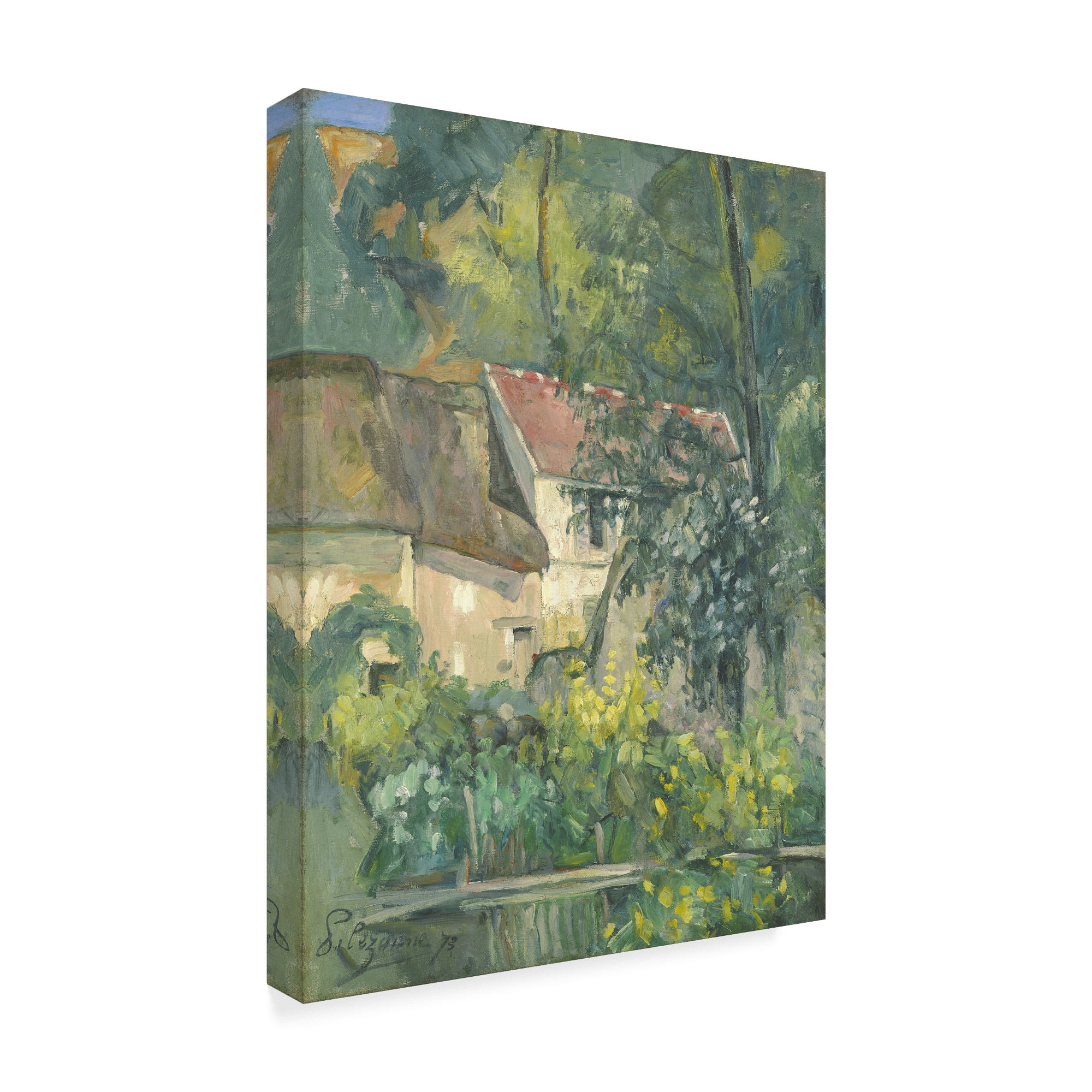 Trademark Fine Art 'House Of Pere Lacroix' Canvas Art by Paul Cezanne