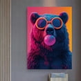 thumbnail image 5 of Póster con estampado de gato, oso, panda, jaguar, vaca, conejo, tigre, animales, burbujas, arte de pared, imágenes, pintura en lienzo, decoración del hogar, regalo, 5 of 5
