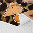 thumbnail image 5 of Erosebridal Rodent Animal Capybara Twin Quilt Set,Brown Cheetah Pattern Twin Coverlet Set For Girls Kids,2 Pieces, 5 of 7