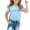 Light Blue, variant on Toddler Little Boys Kids Girls Luminous Animals Long Sleeve Shirt Tops Tees Clothes