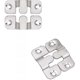 thumbnail image 3 of 24 Pieces Sofa Furniture Connector, Embedded Concealed Mounting Bracket With 48 Screws, Stainless, 3 of 5