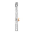 thumbnail image 3 of Real 14kt Two-tone Diamond Fancy Flower Chain Slide; for Adults and Teens; for Women and Men, 3 of 4