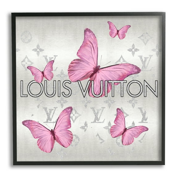 Stupell Industries Fashion Pattern Butterflies Animals & Insects Painting Black Framed Art Print Wall Art, 12 x 12