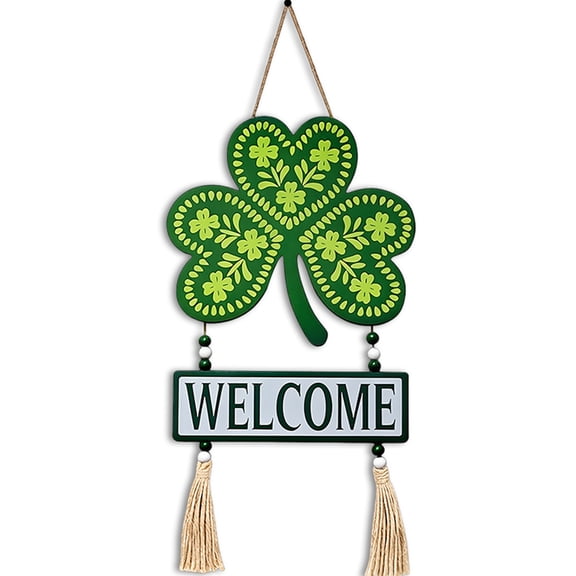 Cheapark St. Patrick's Day Party Decorations Wooden Themed Hanging Sign