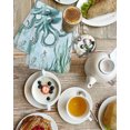 thumbnail image 4 of Coastal Octopus Kitchen Dish Towels for Drying Dishes Set of 2, Cyan Nautical Fish Shells Seaweeds Waffle Weave Microfiber Hand Tea Bathroom Towels Quick Dry & Absorbent Towel 15.7x23.6, 4 of 7