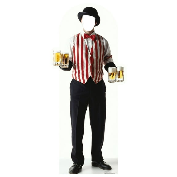 Advanced Graphics Bartender Standin - 72" x 32" Cardboard Standup
