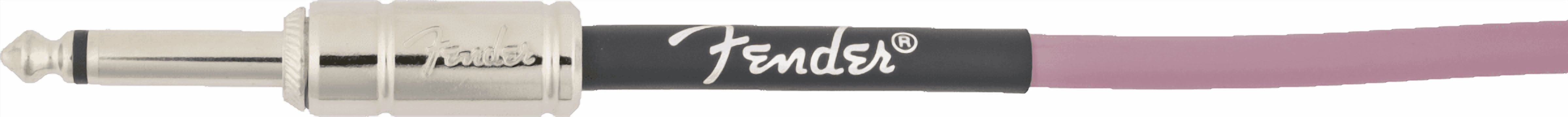 Fender Contour 1/4" Straight to 1/4" Right Angle Coiled Instrument Cable, 30', Burgundy Mist
