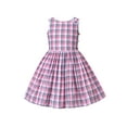 thumbnail image 1 of Robe Fille Blanche Rouge à Carreaux Vintage Douce Sans Manches 8 Ans, 1 of 7