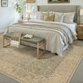 thumbnail image 5 of BERTHMEER 9'x12' Area Rugs for Living Room Bedroom Dining Room Office Farmhouse Large Oriental Rugs Non Slip Traditional Distressed Rugs Carpets,Golden Brown, 5 of 7