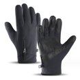 thumbnail image 1 of Guantes deportivos cálidos de invierno Hukapapa para correr, para clima frío, para esquí, exteriores, térmicos, para bicicleta, negros, para hombre y mujer, S, 1 of 7