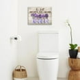 thumbnail image 2 of Farmhouse Lavender Bathroom Flower Decor Wall Art Be Still And Know That I Am God Rustic Floral Purple Pictures Wall Decor Christian Religion Canvas Painting Prints Artwork Framed for Bedroom 16"x12", 2 of 5