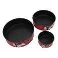 thumbnail image 4 of Springform Pan Set, Movable Bottom Latch 3Pcs Cake Pan Set Thick Carbon Steel  Prevent Sticking  for Bakery for Restaurant, 4 of 7
