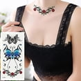 thumbnail image 4 of 2 Sheets Women Sexy Flower Temporary Tattoo Sticker Body Decor Decal Waterproof, 4 of 5