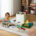 thumbnail image 2 of Folding Storage Box with Building Lid for Duplo Blocks L Collapsible Storage Bin QtToy Container for Lego Bricks (), 2 of 8