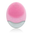thumbnail image 1 of Cepillo de limpieza, cepillo de limpieza recargable a prueba de agua Cepillo de limpieza eléctrico de silicona suave para limpiar y exfoliar Herramienta de masaje facial recargable Vhermosa 10*10*6cm, 1 of 4