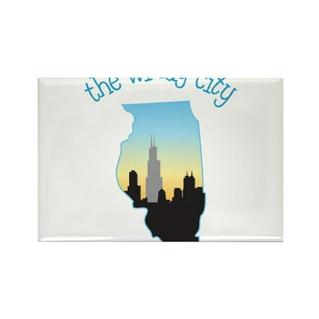 

CafePress - The Windy City - Rectangle Magnet 2 x3 Refrigerator Magnet