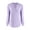 Purple, variant on Women's Long Sleeve V Neck T Shirt Casual Pullover Shirts Puff Sleeve Tunic Fall Tops Loose Blouse (S, Apricot)