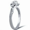 thumbnail image 2 of Pompeii 5/8ct Diamond Two Stone Forever Us Crossover Engagement 10k White Gold Ring, 2 of 3