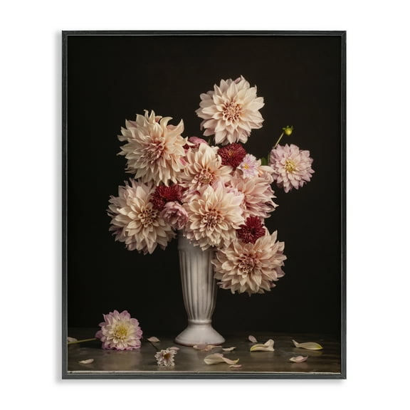 Stupell Industries Dahlia Magic Bouquet Plants & Flowers Photography Black Framed Art Print Wall Art, 11 x 14