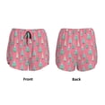 thumbnail image 3 of Balery Pastel Christmas Trees on Pink Pattern Women's Running Shorts with Liner 2 Pockets Elastic Workout Athletic Gym Yoga Shorts-X-Large, 3 of 7