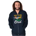 thumbnail image 5 of Off Grid Camping Relax Unwind Nature Zip Up Hoodie Men's Women's Brisco Brands S, 5 of 6
