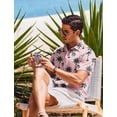 thumbnail image 2 of COOFANDY Short Sleeve Shirts for Men Casual Button Down Summer Shirts Textured Beach Wedding Shirt, 2 of 5