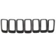 thumbnail image 3 of Car Center Grill Trim Frame Grille Trim for Jeep Bright Black, 3 of 5