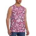 thumbnail image 2 of Kdxio Sweet Heart for Men's Muscle T-shirt,Sleeveless for Workout Running Athletic Gym Lounge Casual, 2 of 7