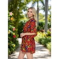 thumbnail image 3 of HAPPY BAY Women's Beachwear Summer Swim Beach Dress Cover ups for Swimwear Women Plus Size Wear Swimsuit Coverups for Women Cover-up for Women 3X-4X Red_AC916, 3 of 5