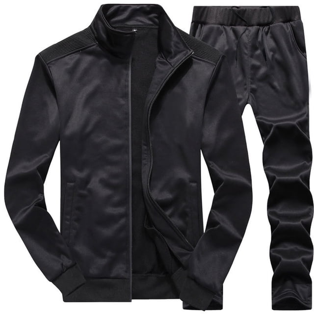 Men's Suits Product Title Casual Tracksuit Full Zip Running Jogging Athletic Sports Jacket And Pants Set for Everyday Training