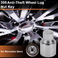 thumbnail image 2 of 308 Tuerca de Bloqueo de Rueda para Mercedes-Benz Llave de Bloqueo Antirrobo Herramienta de Remoción de Socket 1 Pc, 2 of 6