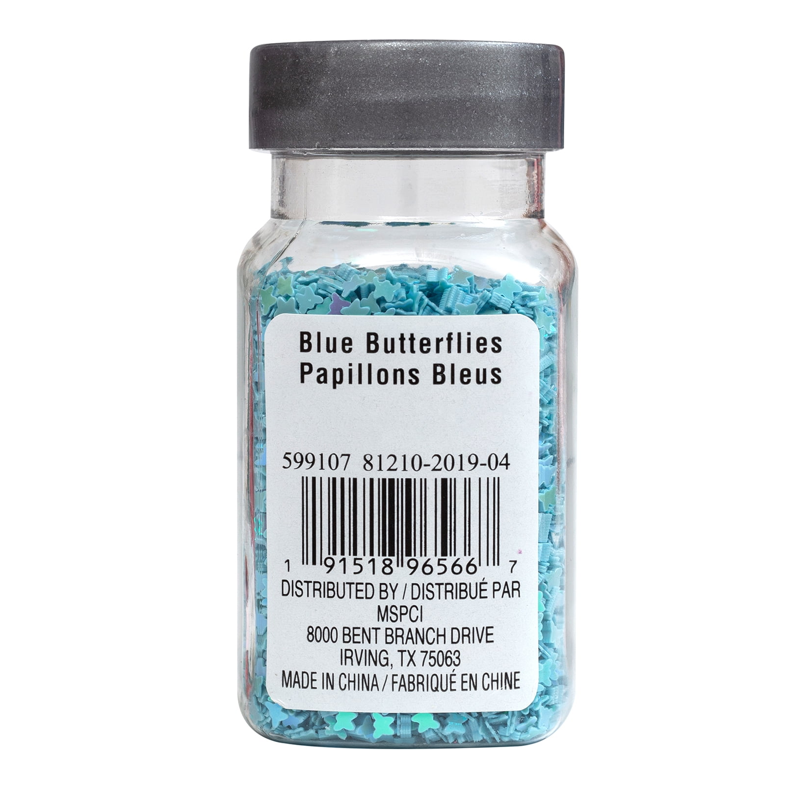 Recollections Blue Butterflies Specialty Glitter, 12 Pack
