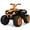 Orange, variant on Costway 12V Kids 4-Wheeler ATV Quad Ride On Car w/ LED Lights Music USB Navy