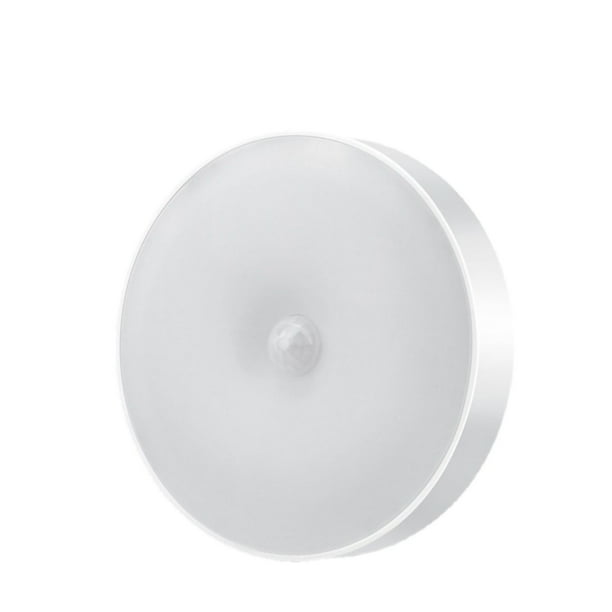 Lámpara de noche LED redonda blanca cálida, recargable por USB, montaje en pared para dormitorio, habitación infantil, pasillo, escalera, 0,68, tipo 4