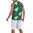 thumbnail image 5 of Easygdp Gingerbread Snowman Cookies Men's Mesh Basketball Jersey Quick Drying Sleeveless Shirts Fitted Muscle Tank Tops Sport Round Neck T-Shirt - XX-Large, 5 of 9