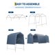 thumbnail image 4 of Yeshouse caseta de almacenamiento exterior 2,13x3,66 m, garaje portátil impermeable y resistente con puerta enrollable y ventanas ventiladas, ideal para moto, bici, coche o leña, 4 of 8