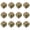 Leopard Green+Bronze, variant on HDJNal 12Pcs Vintage Ceramic Cabinet Knobs, Farmhouse Drawer Pulls for Kitchen Cupboard Dresser, Screws Included
