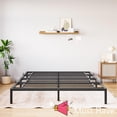 thumbnail image 4 of Jojoka 10 Inch Queen Size Metal Platform Bed Frame with Heavy Duty Steel Slats, Noise-Free Design, Reinforced Center Support, Under-Bed Storage Space, and No Box Spring Needed, 4 of 7