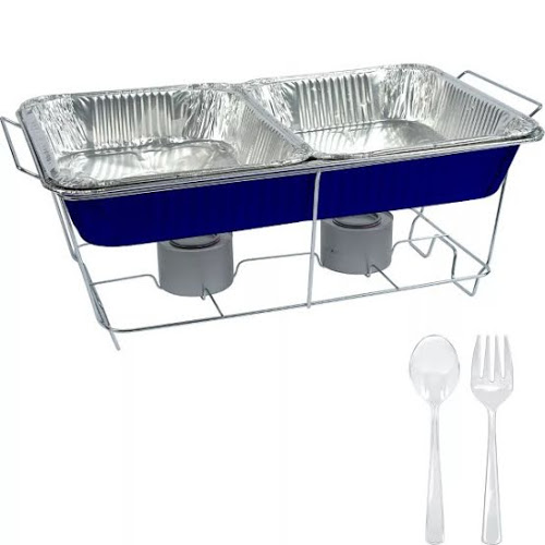 Royal Blue Chafing Dish Buffet Set 8pc