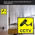 thumbnail image 2 of Square CCTV Surveillance Security 24 Hour Monitor Camera Warning Stickers Sign Alert Wall Sticker Waterproof Lables Yellow, 2 of 7