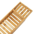 thumbnail image 6 of Mind Reader Bathtub Tray, Shower Organizer, Bathroom Accessory, Wood Tray, Rayon from Bamboo, Brown, 6 of 8