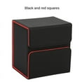 thumbnail image 2 of Caja de Almacenamiento Portátil de Juegos de Mesa, Protector de Tarjeta, Caja de Almacenamiento de Gran Capacidad Negro y Rojo, 2 of 5